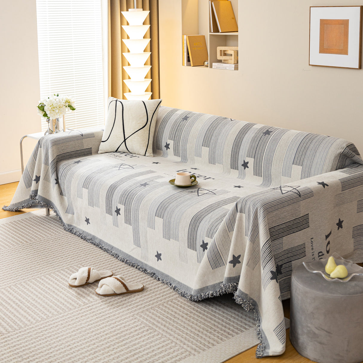 Chenille Lover Sofa Cover Blanket, Couch Protector Blanket for Couches, Large Throw Blanket for Couch