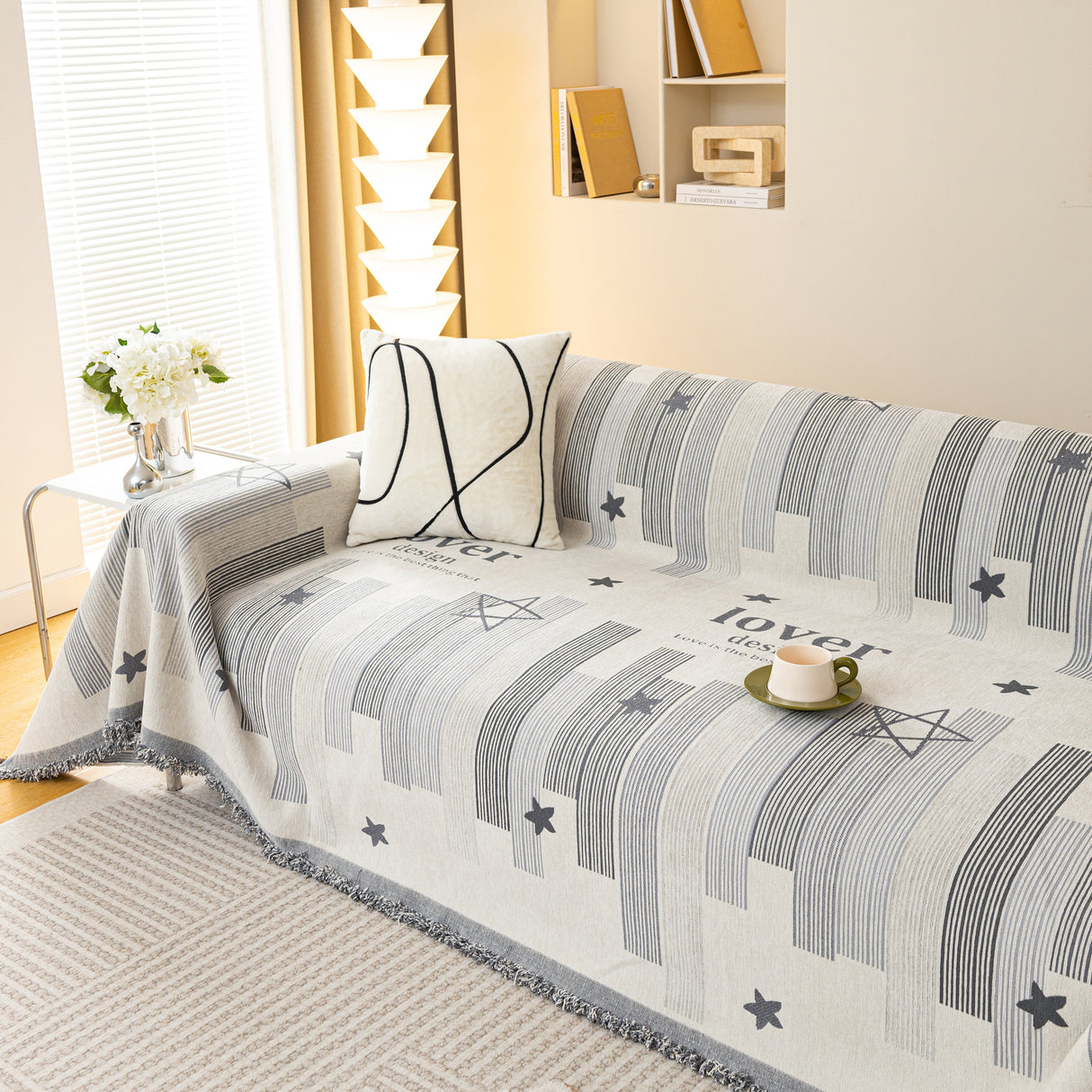 Chenille Lover Sofa Cover Blanket, Couch Protector Blanket for Couches, Large Throw Blanket for Couch