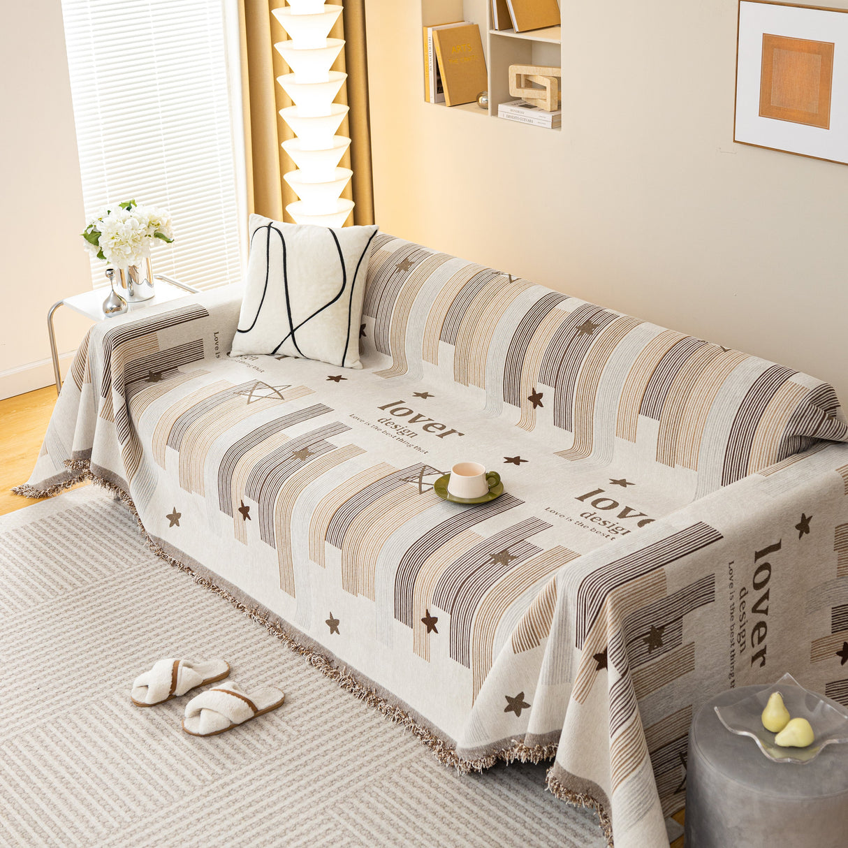 Chenille Lover Sofa Cover Blanket, Couch Protector Blanket for Couches, Large Throw Blanket for Couch