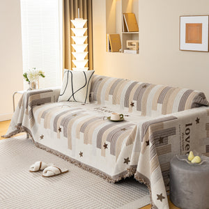 Chenille Lover Sofa Cover Blanket, Couch Protector Blanket for Couches, Large Throw Blanket for Couch