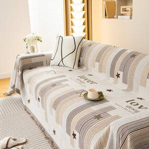 Chenille Lover Sofa Cover Blanket, Couch Protector Blanket for Couches, Large Throw Blanket for Couch