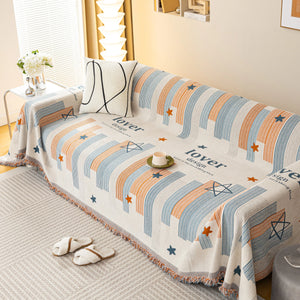 Chenille Lover Sofa Cover Blanket, Couch Protector Blanket for Couches, Large Throw Blanket for Couch