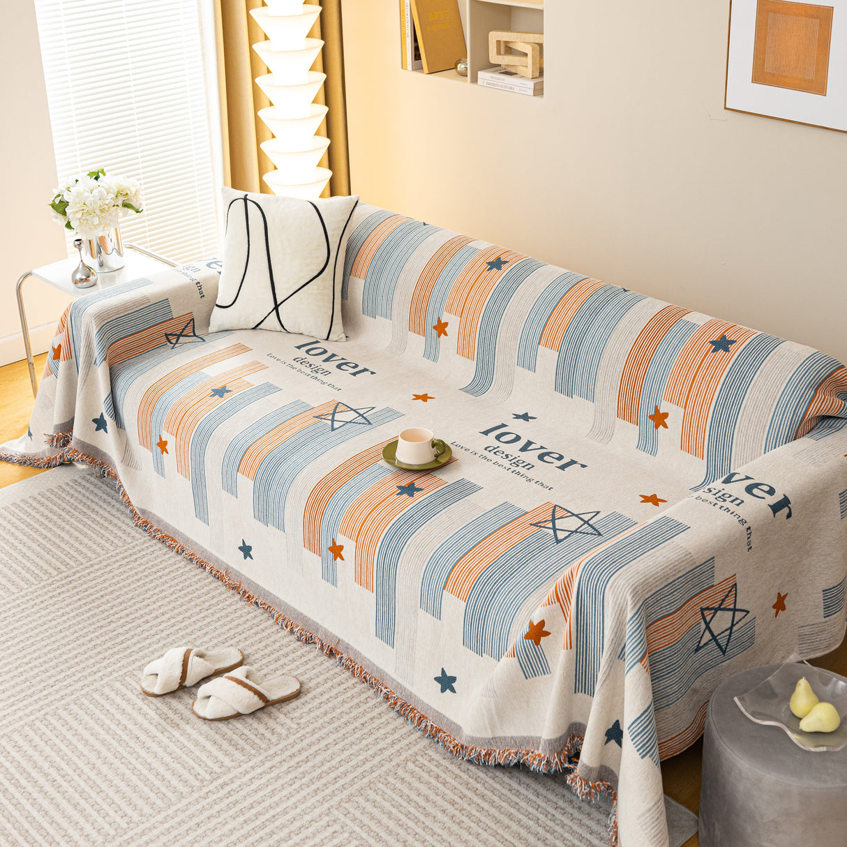 Chenille Lover Sofa Cover Blanket, Couch Protector Blanket for Couches, Large Throw Blanket for Couch