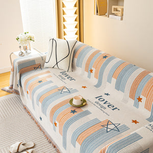 Chenille Lover Sofa Cover Blanket, Couch Protector Blanket for Couches, Large Throw Blanket for Couch