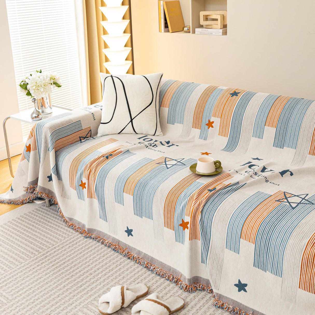 Chenille Lover Sofa Cover Blanket, Couch Protector Blanket for Couches, Large Throw Blanket for Couch