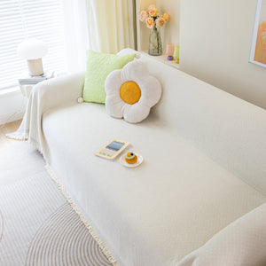 Chenille Large Throw Couch Cover Blanket with Water-Resistant for Futon, Loveseat, and L-Shaped Sofa