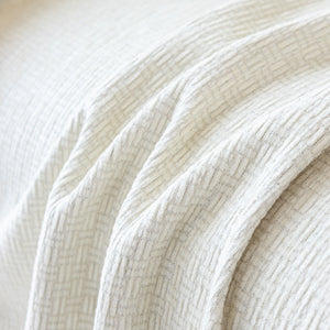 Chenille Large Throw Couch Cover Blanket with Water-Resistant for Futon, Loveseat, and L-Shaped Sofa