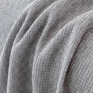 Chenille Large Throw Couch Cover Blanket with Water-Resistant for Futon, Loveseat, and L-Shaped Sofa