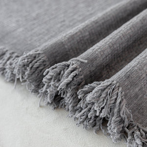 Chenille Large Throw Couch Cover Blanket with Water-Resistant for Futon, Loveseat, and L-Shaped Sofa