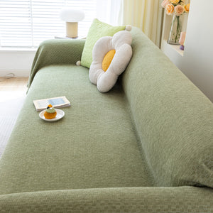 Chenille Large Throw Couch Cover Blanket with Water-Resistant for Futon, Loveseat, and L-Shaped Sofa