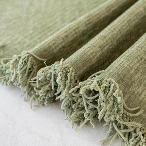 Chenille Large Throw Couch Cover Blanket with Water-Resistant for Futon, Loveseat, and L-Shaped Sofa