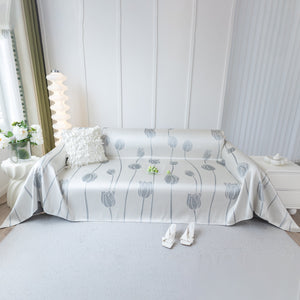 Cozy Cooling Tulip Sofa Throw Covers, Decorative & Breathable Couch Cover, Elegant Couch Protector