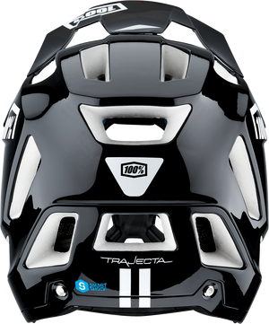 100% Trajecta Helmet - Fidlock - Black/White - Large 80003-00007