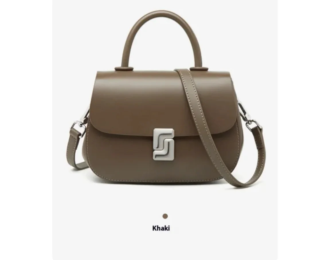 Retro Leather Saddle Crossbody Bag