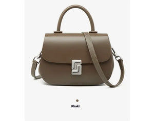 Retro Leather Saddle Crossbody Bag