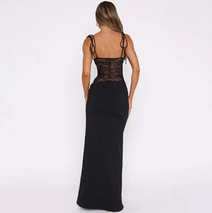 Transparent Mesh Lace Beach Dress