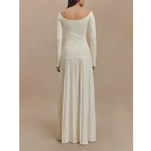 Elegant Retro Split Dress