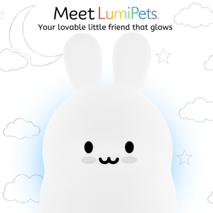 LumiPets® Bunny Night Light for Kids - Silicone Rabbit Nursery Lamp