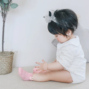 3 Pairs  Cartoon Candy Color Cotton Fashion Elastic Band Socks For Newborn Boys And Girls