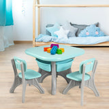In/Outdoor 3-Piece Plastic Children Play Table & Chair Set