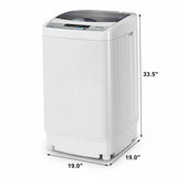 12 lbs Full-automatic Washing Machine with 10 Wash Programs