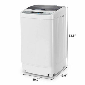 12 lbs Full-automatic Washing Machine with 10 Wash Programs
