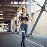 Training Weight Vest Workout Equipment with Adjustable Buckles and Mesh Bag-20 lbs