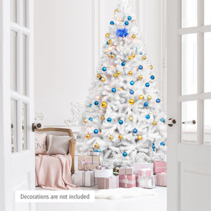 6' / 7.5' / 9' Hinged Artificial Christmas Tree with Metal Stand-7.5 ft