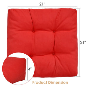 21 Inch x 21 Inch Patio Chair Seat Cushion Pads for Indoor and Outdoor-Turquoise