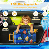 2PC Kids Luggage Set Rolling Suitcase & Backpack-Pink