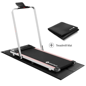 DeerRun A5 Pro Smart 2 in 1 Folding Treadmill Pink with Handrail, 300Lbs