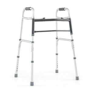 2-Button Folding Walker Lightweight with 7-Level Adjustable Height