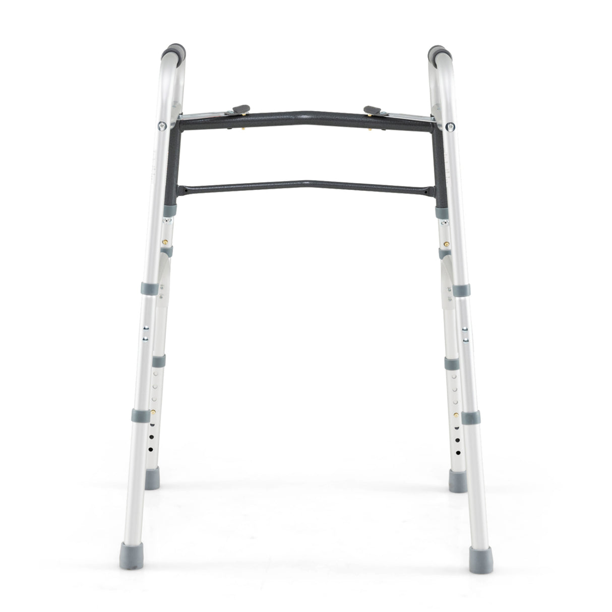 2-Button Folding Walker Lightweight with 7-Level Adjustable Height