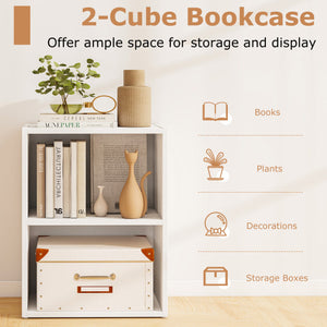 2-Layer Multifunctional Furniture Display Cabinet with Large Capacity Storage Space-Black