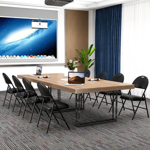 2 Pack Padded Folding Chairs with Metal Frame and Carry Handle-Black by DirectDeals