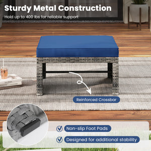 11 x 5 FT Grill Gazebo with Side Awning and Double-Tiered Top-Brown