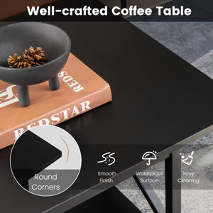 5 Feet Wooden Garden Bridge with Safety Rails-Natural