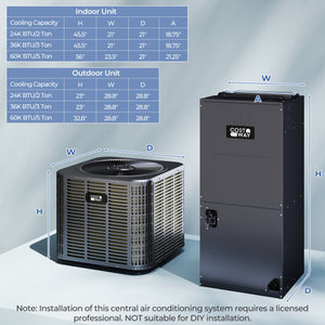 2 Ton 18 SEER2 High-Performance Heat Pump System (Operates down to 5 °F)