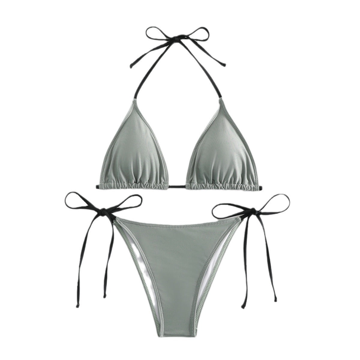 Swimwear Women Bandage Women Triangle Bathing Suits 2 Pieces Bikini Bowknot Swimsuit Bikini Set Swimwear Bikini Sets Bikinis Bathing Suit Push Up Swimsuit Summer Beachwear