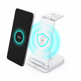 3-in-1 Fast Wireless Charging Stand for Phones, Apple Watch & AirPods by Infinite Basics