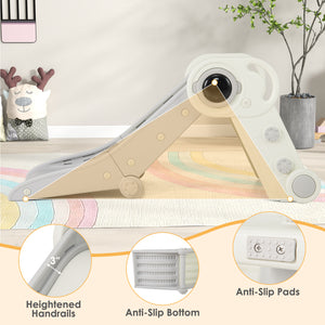 2 in 1 Baby Slide with Climber for Toddlers Age 18+ Months-Gray
