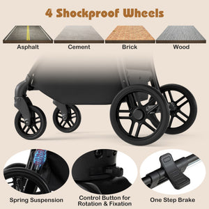 Golf Cart Bag Lightweight Portable Golf Club Organizer Bag-Navy