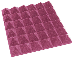 2 Inch Acoustic Foam Pyramid Style Panels - 13 Color Options