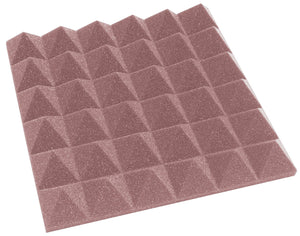 2 Inch Acoustic Foam Pyramid Style Panels - 13 Color Options