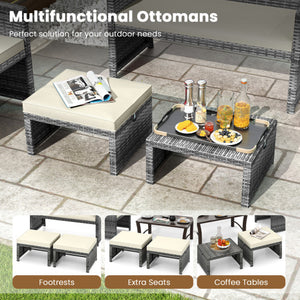 Twin/Full/Queen/King Size Bed Frame with LED Light and Charging Station-King Size