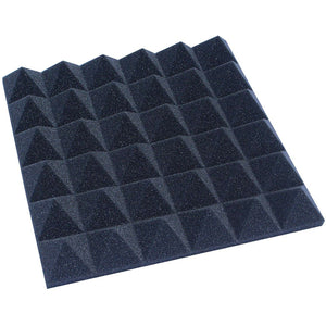 Easy Mount Acoustic Foam Kit - 12x12x2" Acoustic Foam Panels With Adhesive - Wedge Style - 4 Pack