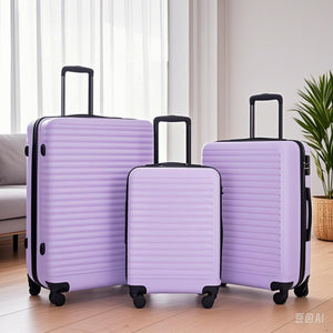 3 Piece Luggage Sets Lightweight Suitcase With Two Hooks, Spinner Wheels, Tsa Lock by Couch.com