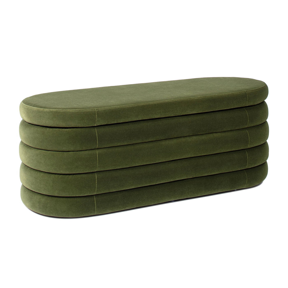 Fuji - Upholstered Oval Storage Bench by Couch.com