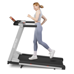 DeerRun A1 Pro Move+  6% Incline Foldable Treadmill——2025 Upgraded Chip & NFC Support | 350Lbs, 10mph Silver