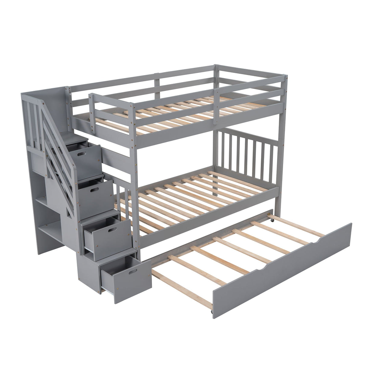 Bunk Bed With Twin Size Trundle by Couch.com